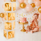 60pcs Baby Shower Decorations Neutral 6 Transparent Balloon
