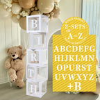60pcs Baby Shower Decorations Neutral 6 Transparent Balloon