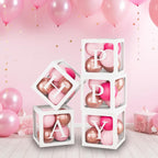 60pcs Baby Shower Decorations Neutral 6 Transparent Balloon