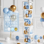 60pcs Baby Shower Decorations Neutral 6 Transparent Balloon