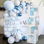 60pcs Baby Shower Decorations Neutral 6 Transparent Balloon