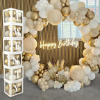 60pcs Baby Shower Decorations Neutral 6 Transparent Balloon