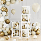 60pcs Baby Shower Decorations Neutral 6 Transparent Balloon