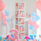 60pcs Baby Shower Decorations Neutral 6 Transparent Balloon