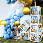 60pcs Baby Shower Decorations Neutral 6 Transparent Balloon