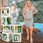 60pcs Baby Shower Decorations Neutral 6 Transparent Balloon