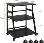 60x50x75CM Printer Stand 3 Tier Table with Storage