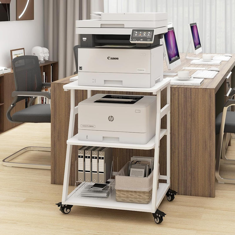 60x50x75CM Printer Stand 3 Tier Table with Storage