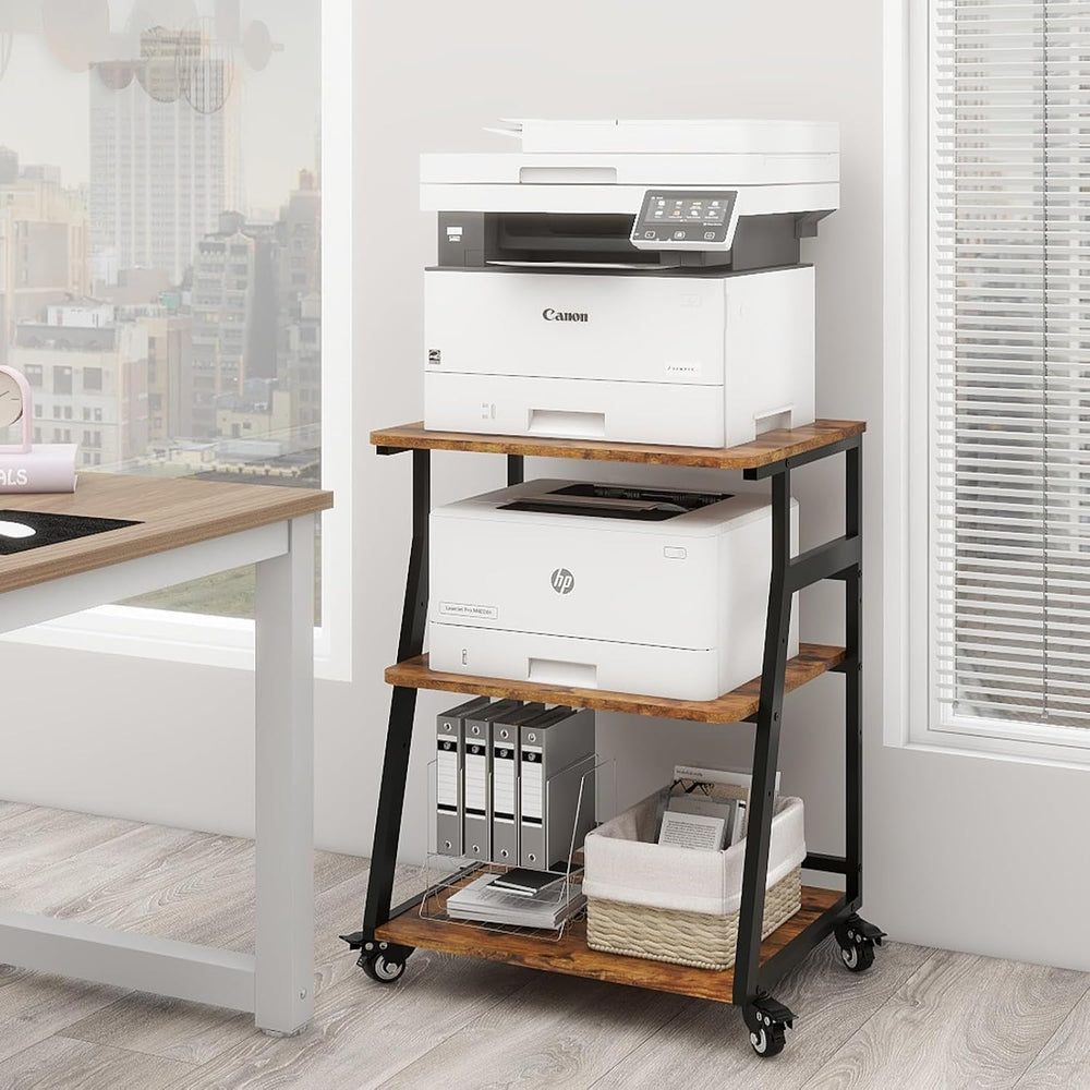 60x50x75CM Printer Stand 3 Tier Table with Storage