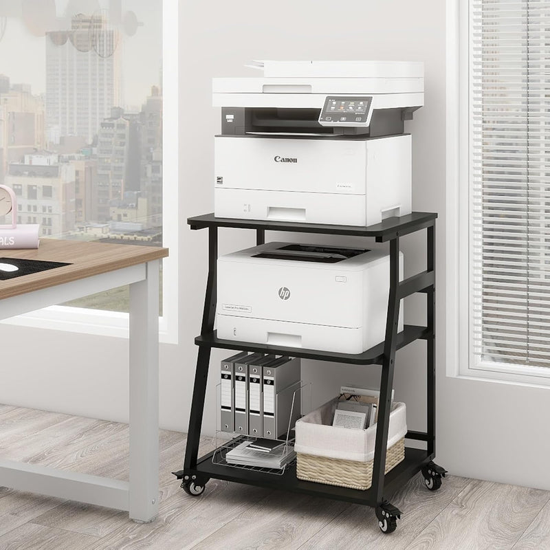 60x50x75CM Printer Stand 3 Tier Table with Storage