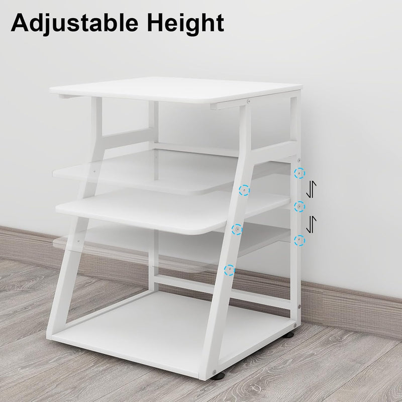60x50x75CM Printer Stand 3 Tier Table with Storage