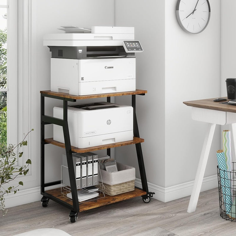 60x50x75CM Printer Stand 3 Tier Table with Storage