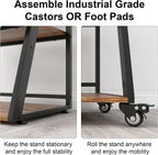 60x50x75CM Printer Stand 3 Tier Table with Storage