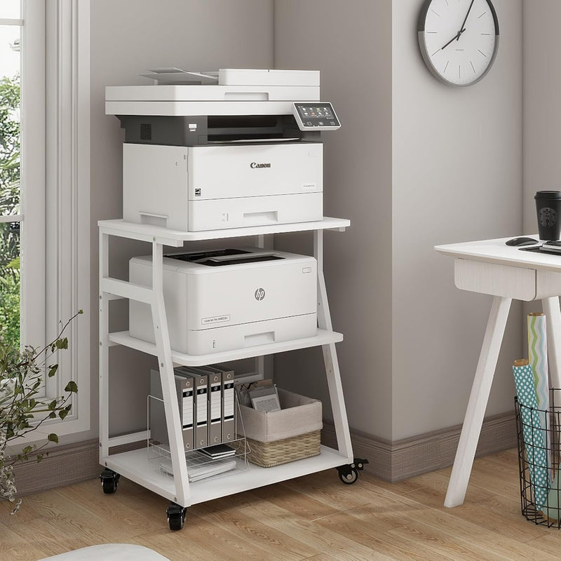 60x50x75CM Printer Stand 3 Tier Table with Storage