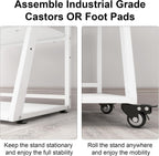 60x50x75CM Printer Stand 3 Tier Table with Storage