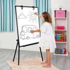 60x90CM Portable Flipchart Stand Height Adjustable Board