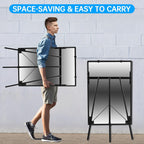 60x90CM Portable Flipchart Stand Height Adjustable Board
