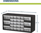 64-Drawer Plastic Drawer Storage Cabinet for Garage Organisation