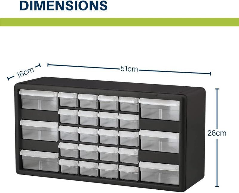 64-Drawer Plastic Drawer Storage Cabinet for Garage Organisation