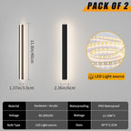 6500K Cool Outdoor Wall Light Modern Porch
