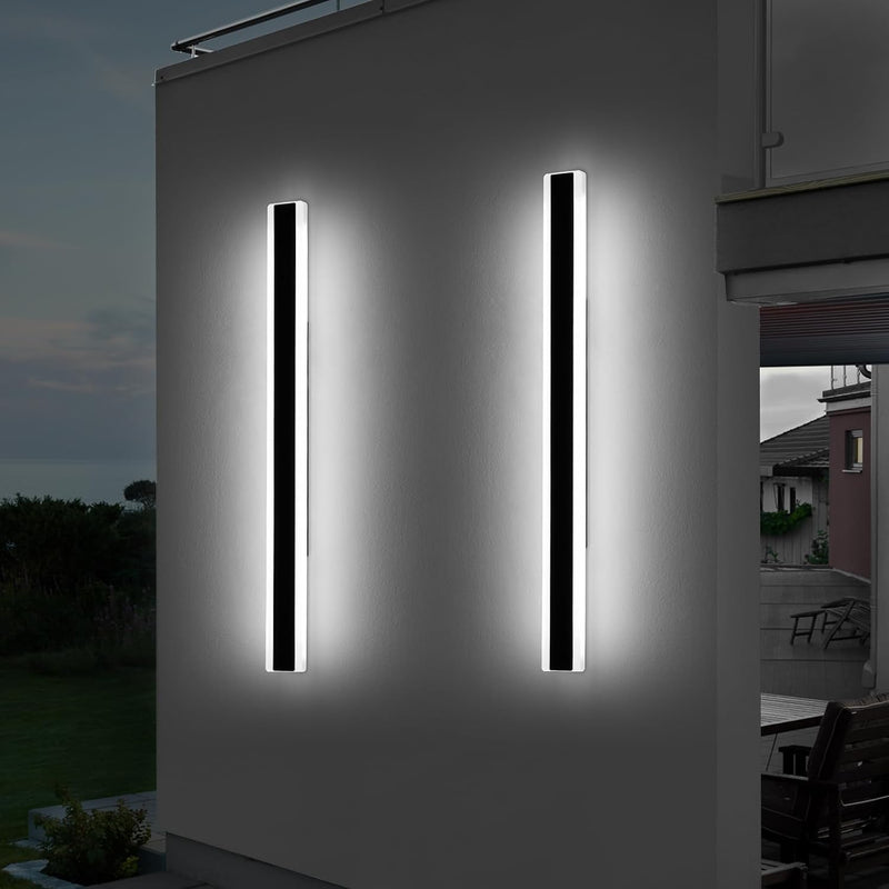 6500K Cool Outdoor Wall Light Modern Porch
