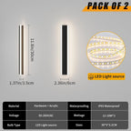 6500K Cool Outdoor Wall Light Modern Porch
