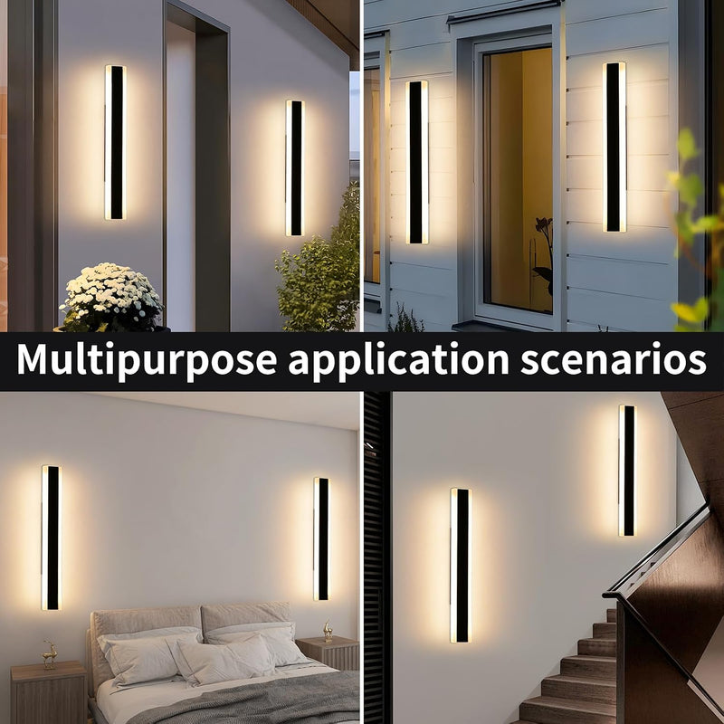 6500K Cool Outdoor Wall Light Modern Porch