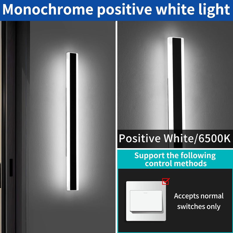 6500K Cool Outdoor Wall Light Modern Porch