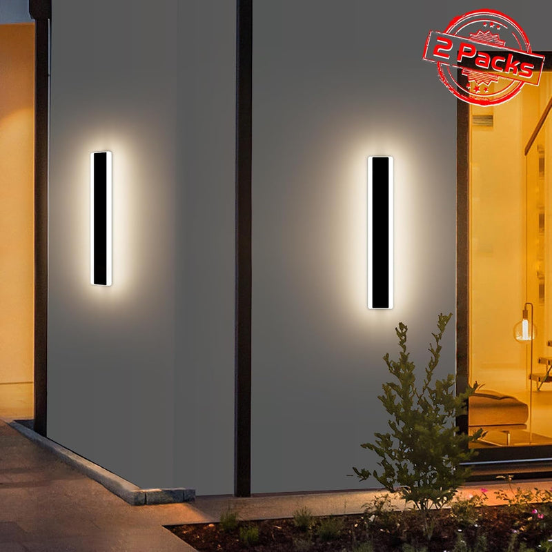 6500K Cool Outdoor Wall Light Modern Porch