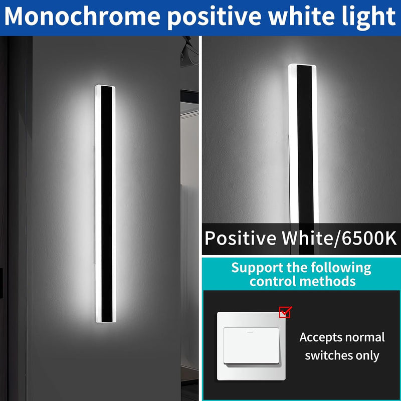 6500K Cool Outdoor Wall Light Modern Porch