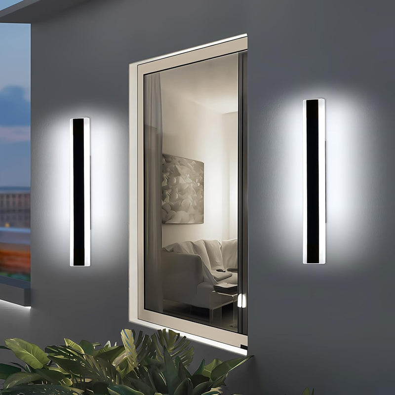 6500K Cool Outdoor Wall Light Modern Porch