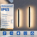 6500K Cool Outdoor Wall Light Modern Porch