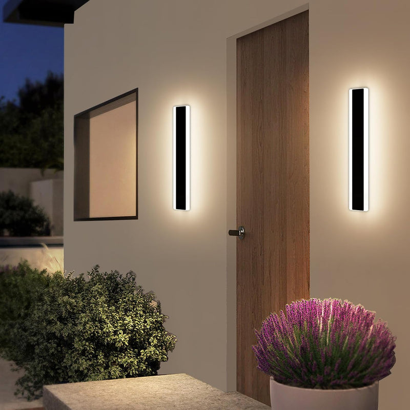 6500K Cool Outdoor Wall Light Modern Porch
