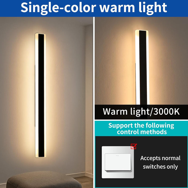 6500K Cool Outdoor Wall Light Modern Porch