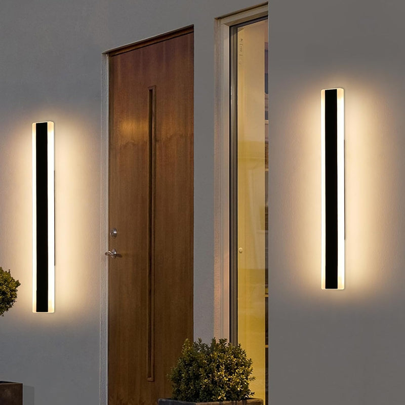 6500K Cool Outdoor Wall Light Modern Porch