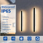 6500K Cool Outdoor Wall Light Modern Porch