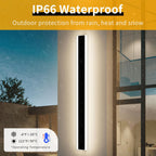 6500K Cool Outdoor Wall Light Modern Porch