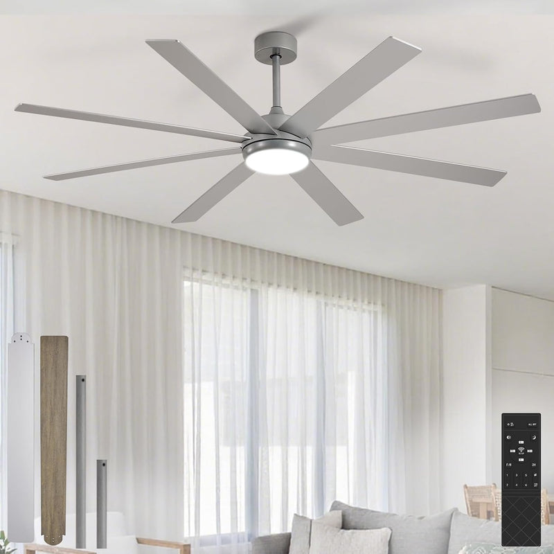 66" Ceiling Fans with Lights: Large