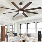66" Ceiling Fans with Lights: Large