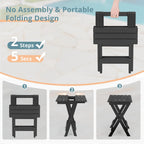 68CM Folding Garden Side Table Hdps