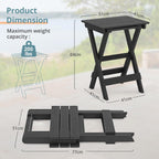68CM Folding Garden Side Table Hdps