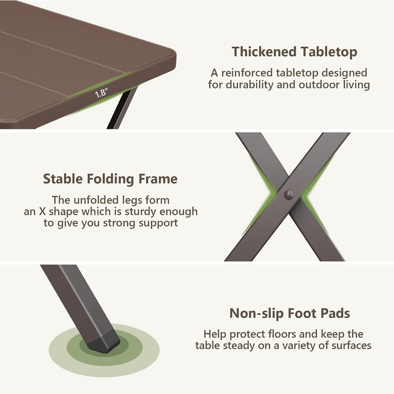68CM Square Folding Table