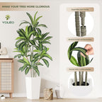 6FT Artificial Dracaena Tree with Tall Pot