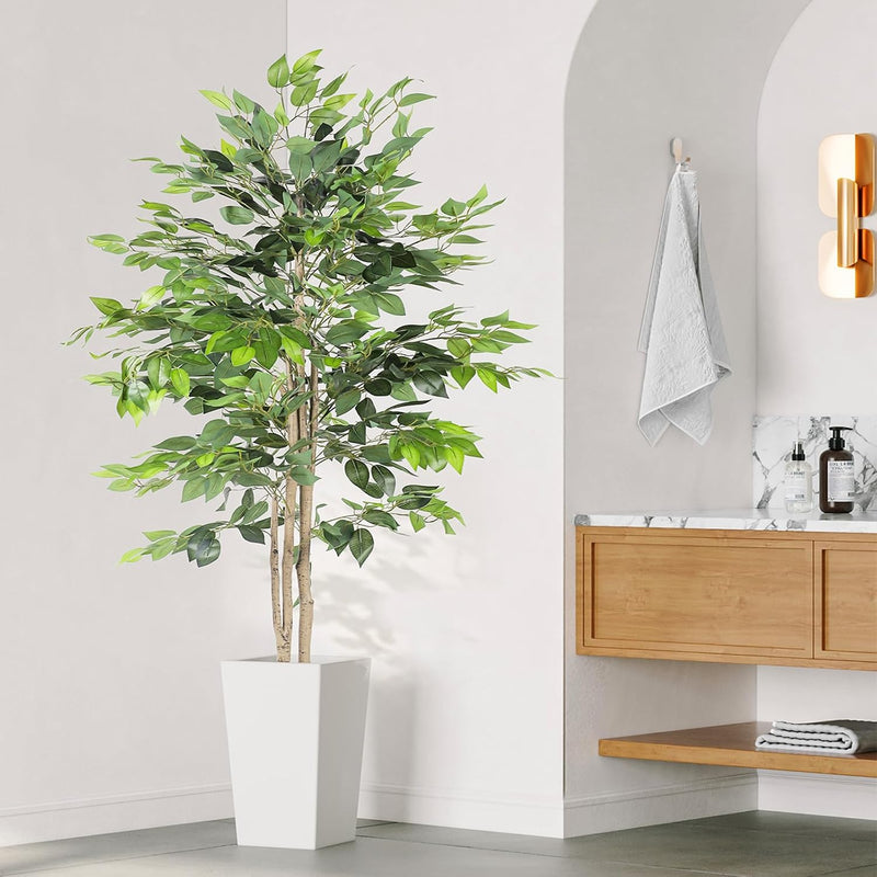6FT Artificial Dracaena Tree with Tall Pot