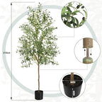 6FT Artificial Dracaena Tree with Tall Pot