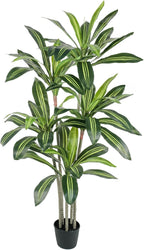 6FT Artificial Dracaena Tree with Tall Pot