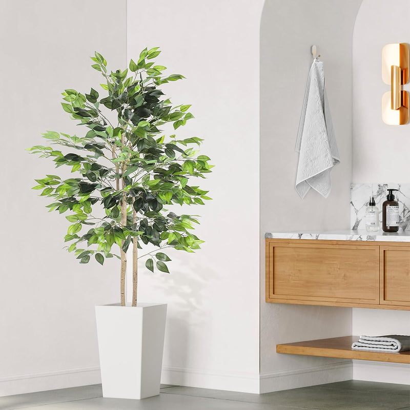 6FT Artificial Dracaena Tree with Tall Pot