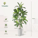 6FT Artificial Dracaena Tree with Tall Pot