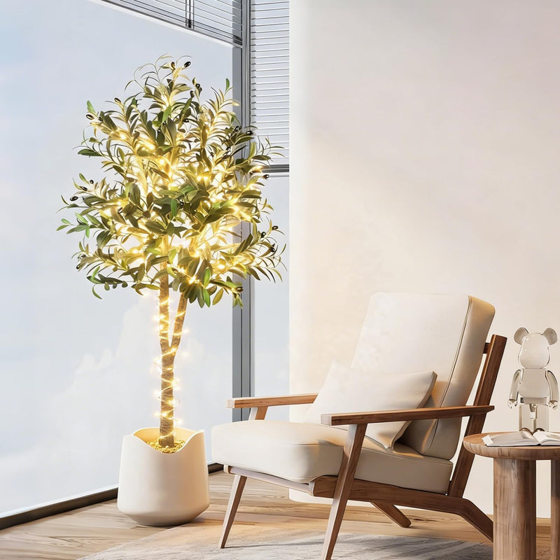 6FT Artificial Dracaena Tree with Tall Pot