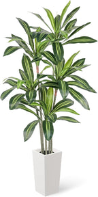 6FT Artificial Dracaena Tree with Tall Pot